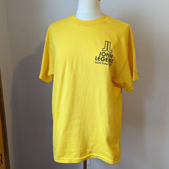 Vintage Y2K John Legend Once Again 2007 Tour Local Crew T-shirt Size L - Picture 1 of 10